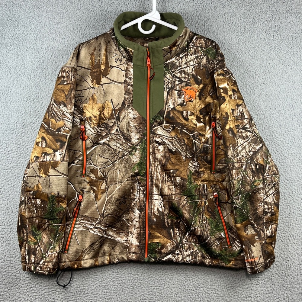 Arctic Shield Mens Realtree Xtra Camo Full Zip Heat Echo Hunting Jacket‎ XL